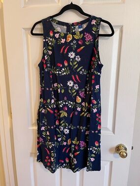 Old Navy Floral & Fruit Sleeveless Shift Dress NWOT